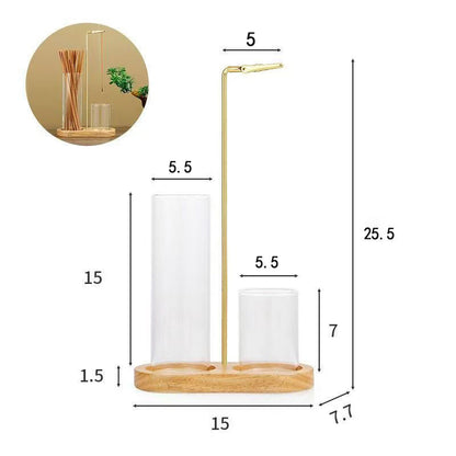 wooden incense burner