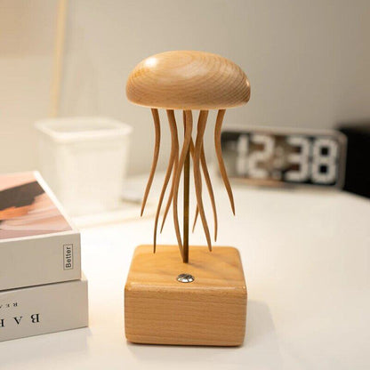 Wooden Jellyfish Desktop Decoration