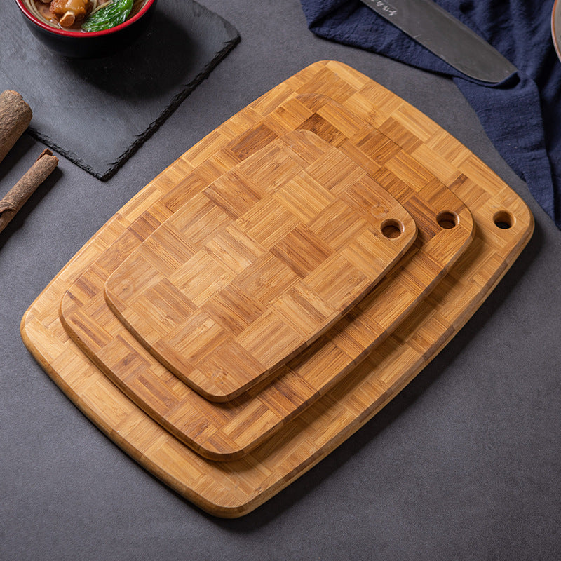 Wooden Kitchen Cutting Board with Holes Non-Slip Design