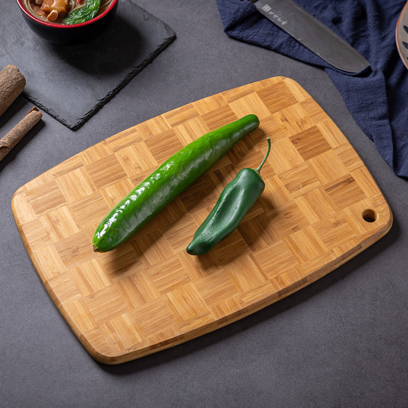 Wooden Kitchen Cutting Board with Holes Non-Slip Design