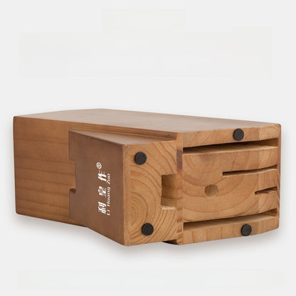 Wooden knife holder