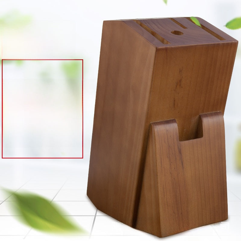 Wooden knife holder