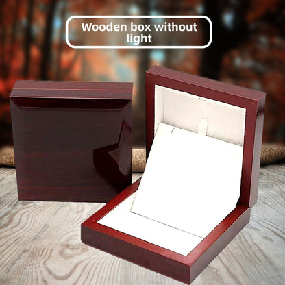 Wooden LED Light Jewelry Storage Box