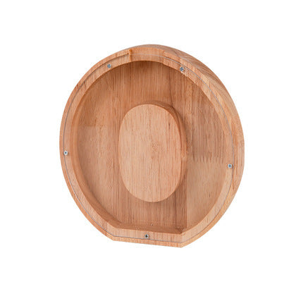Wooden letter money box