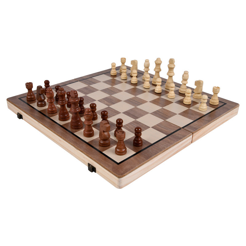 Wooden Magnetic Folding Chess Set