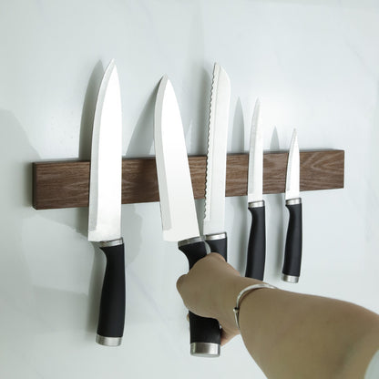 Wooden Magnetic Wall Mount Knife Holder