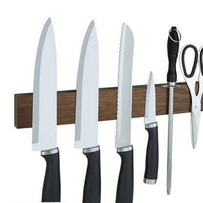 Wooden Magnetic Wall Mounted Kitchen Knife Holder