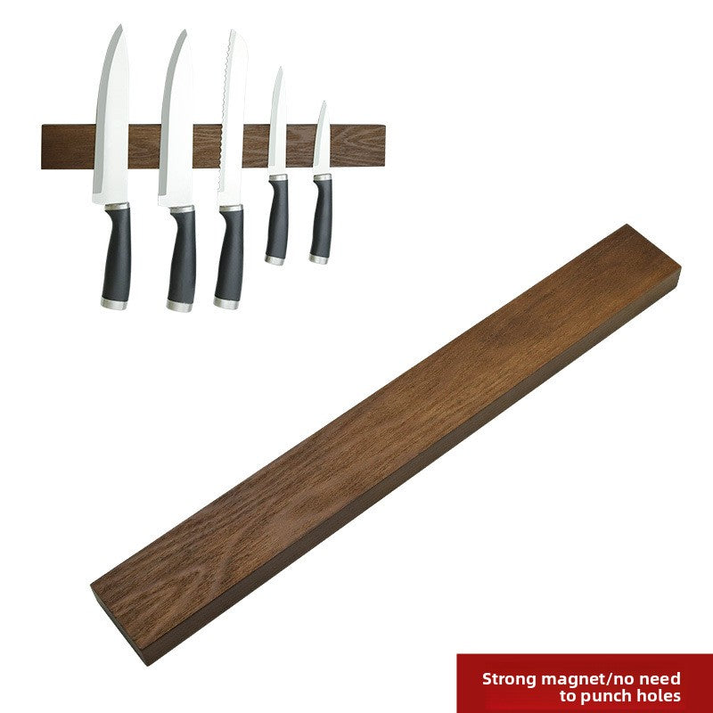 Wooden Magnetic Wall Mounted Kitchen Knife Holder