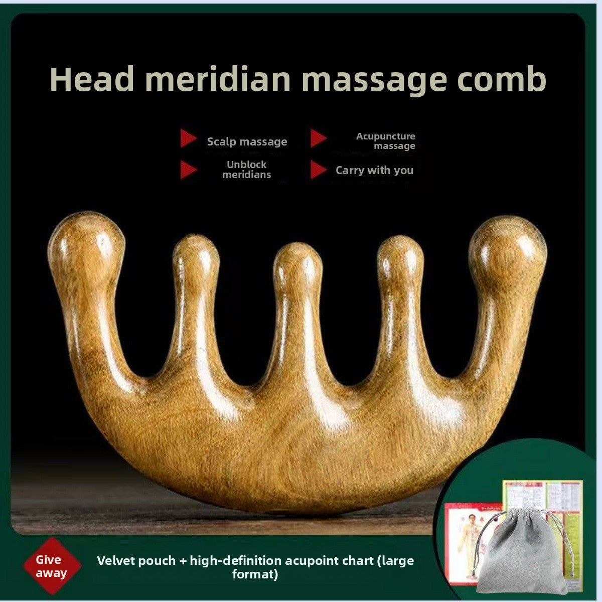 Wooden Massage Comb