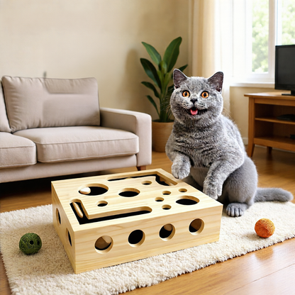 Wooden maze box