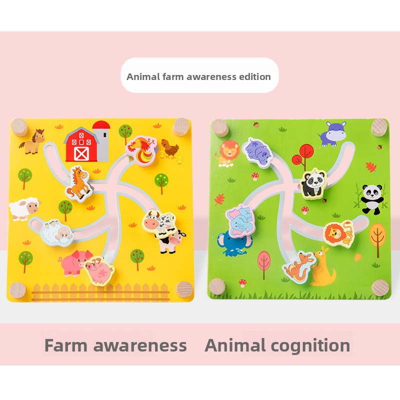 wooden maze toy