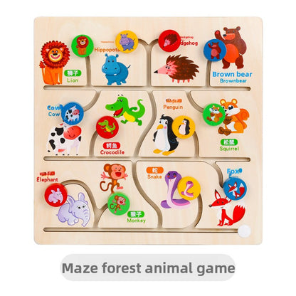 wooden maze toy