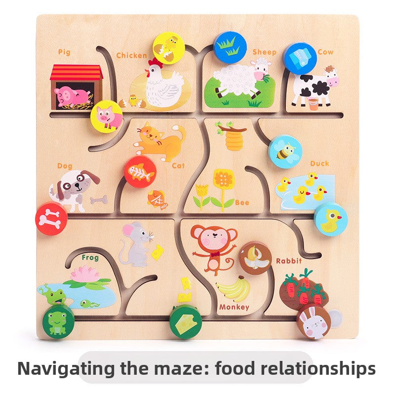 wooden maze toy