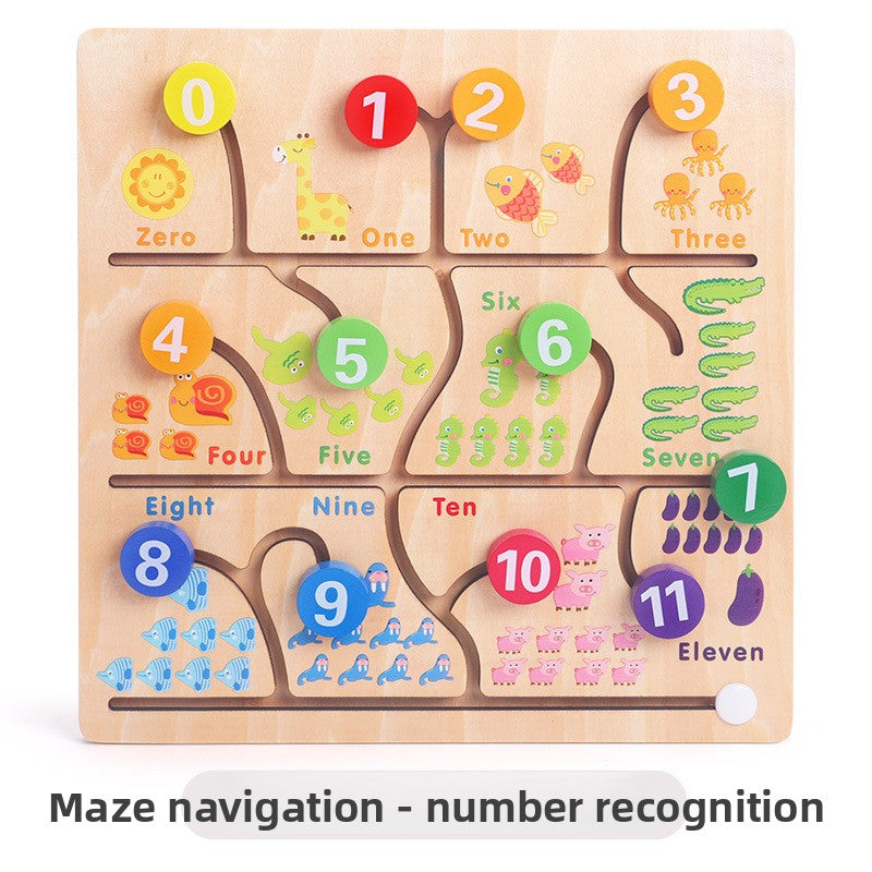 wooden maze toy