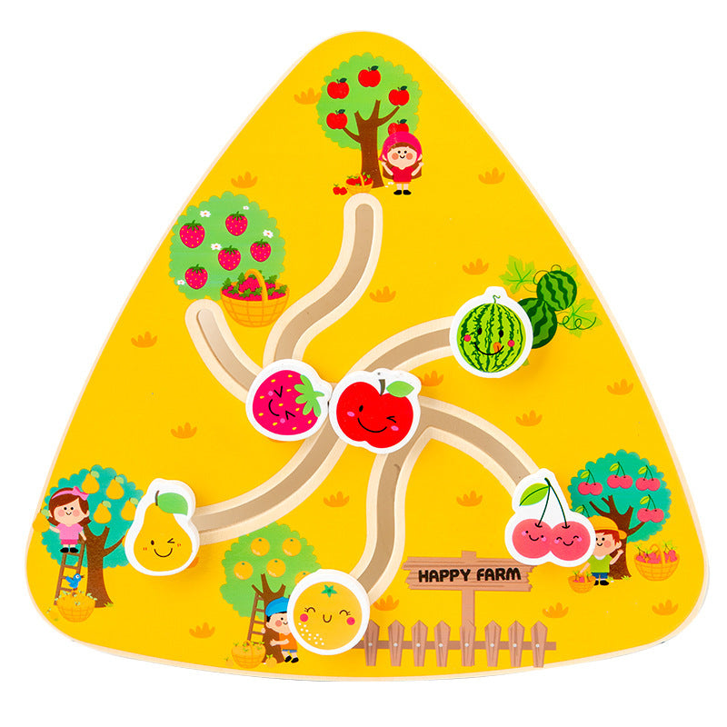 wooden maze toy