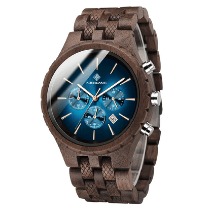 Wooden Mens Watch with Calendar