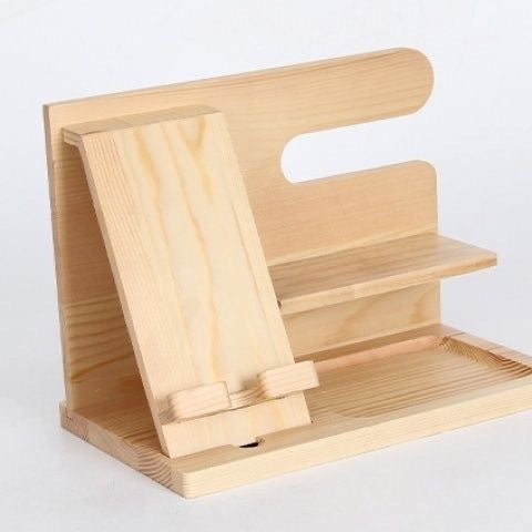 Wooden Mobile Phone Storage Rack