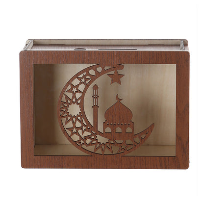Wooden Money Box with Counter