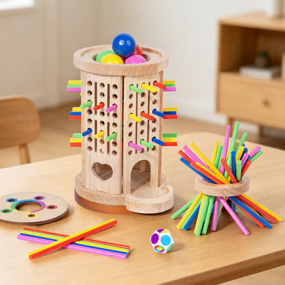 Wooden Montessori Math Game Stick Toy