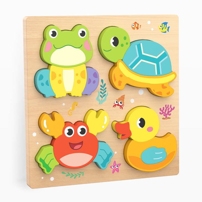 Wooden Montessori Puzzle Board