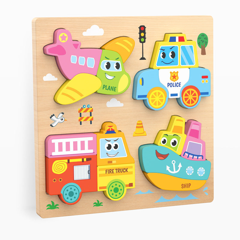 Wooden Montessori Puzzle Board