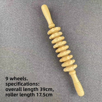 Wooden Muscle Massage Roller Stick