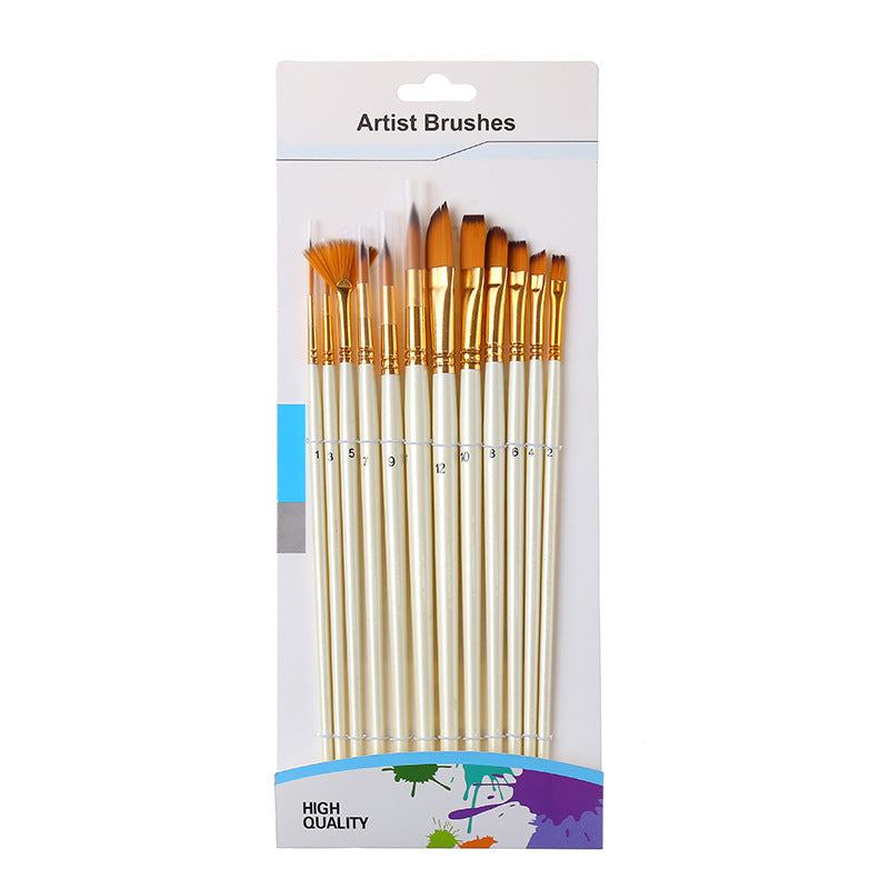 Wooden nylon brush