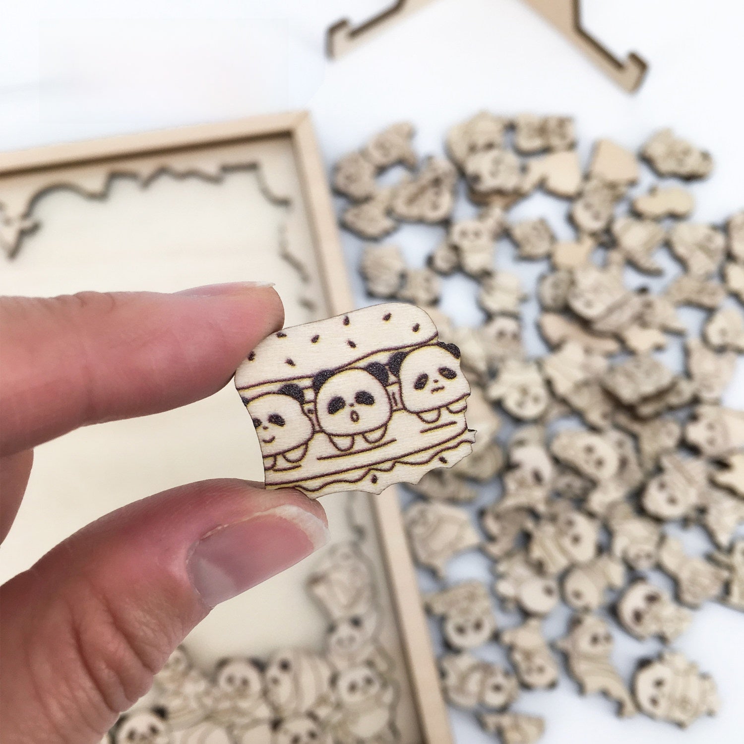 Wooden Panda Puzzle 100 Pieces