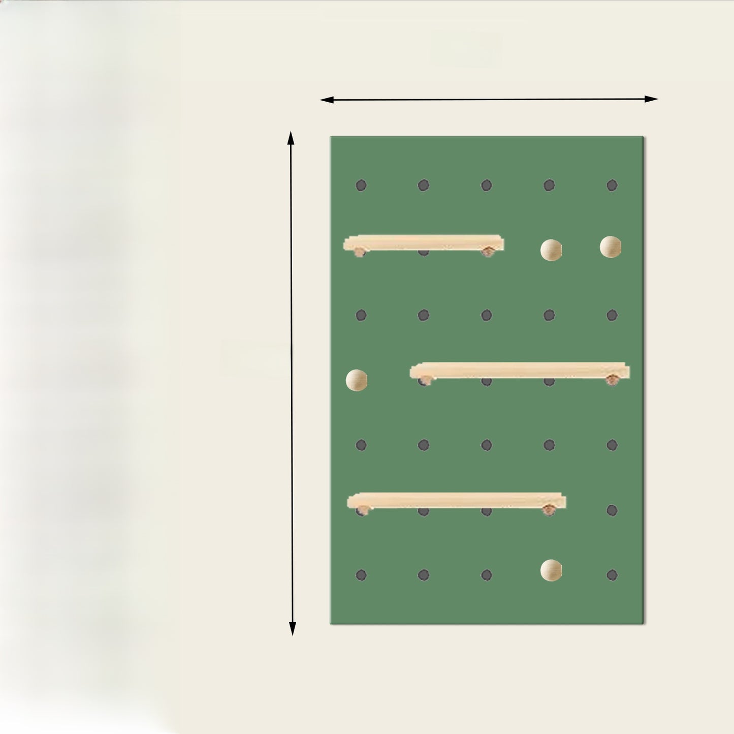 Wooden Pegboard