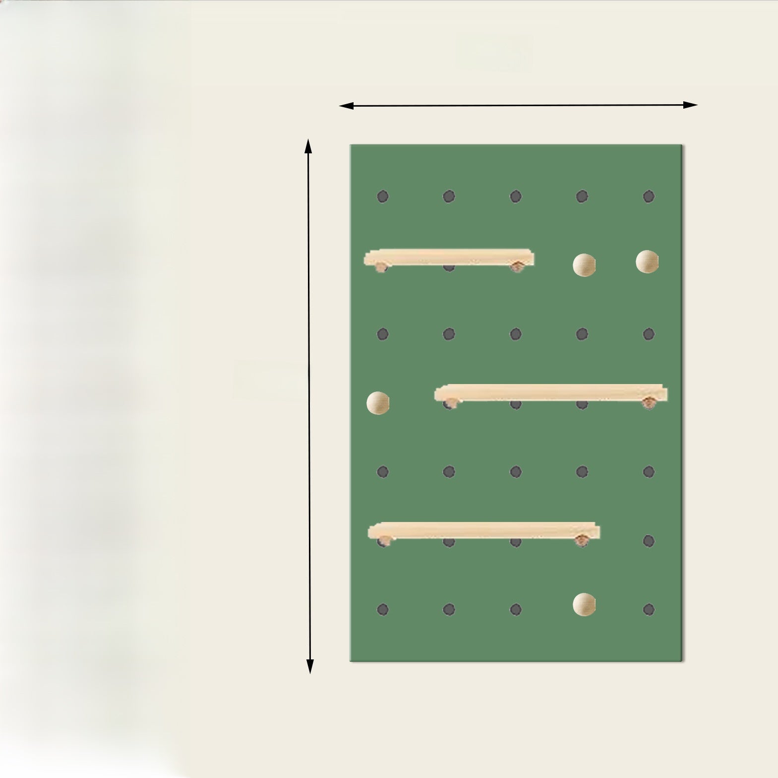 Wooden Pegboard