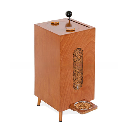 Wooden Pet Food Storage Barrel