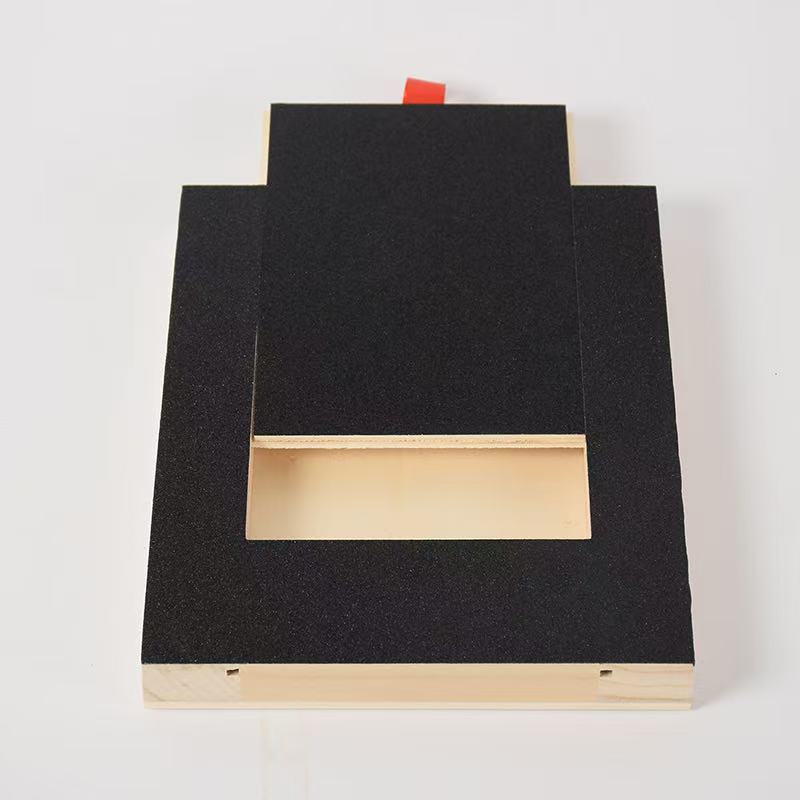 Wooden Pet Nail File and Scratching Pad
