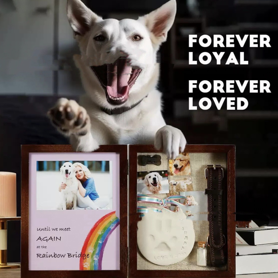Wooden pet photo frame