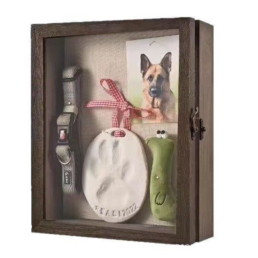 Wooden pet photo frame