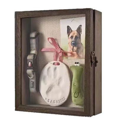 Wooden pet photo frame