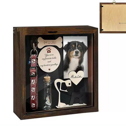 Wooden pet photo frame