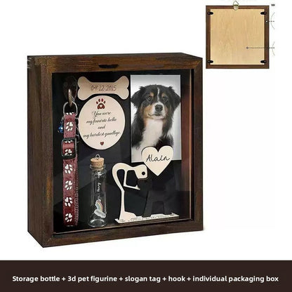 Wooden pet photo frame