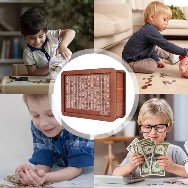 Wooden piggy bank