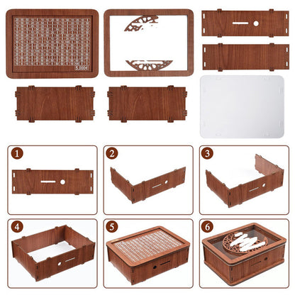 Wooden piggy bank