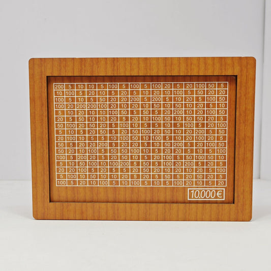 Wooden Piggy Bank with Counter