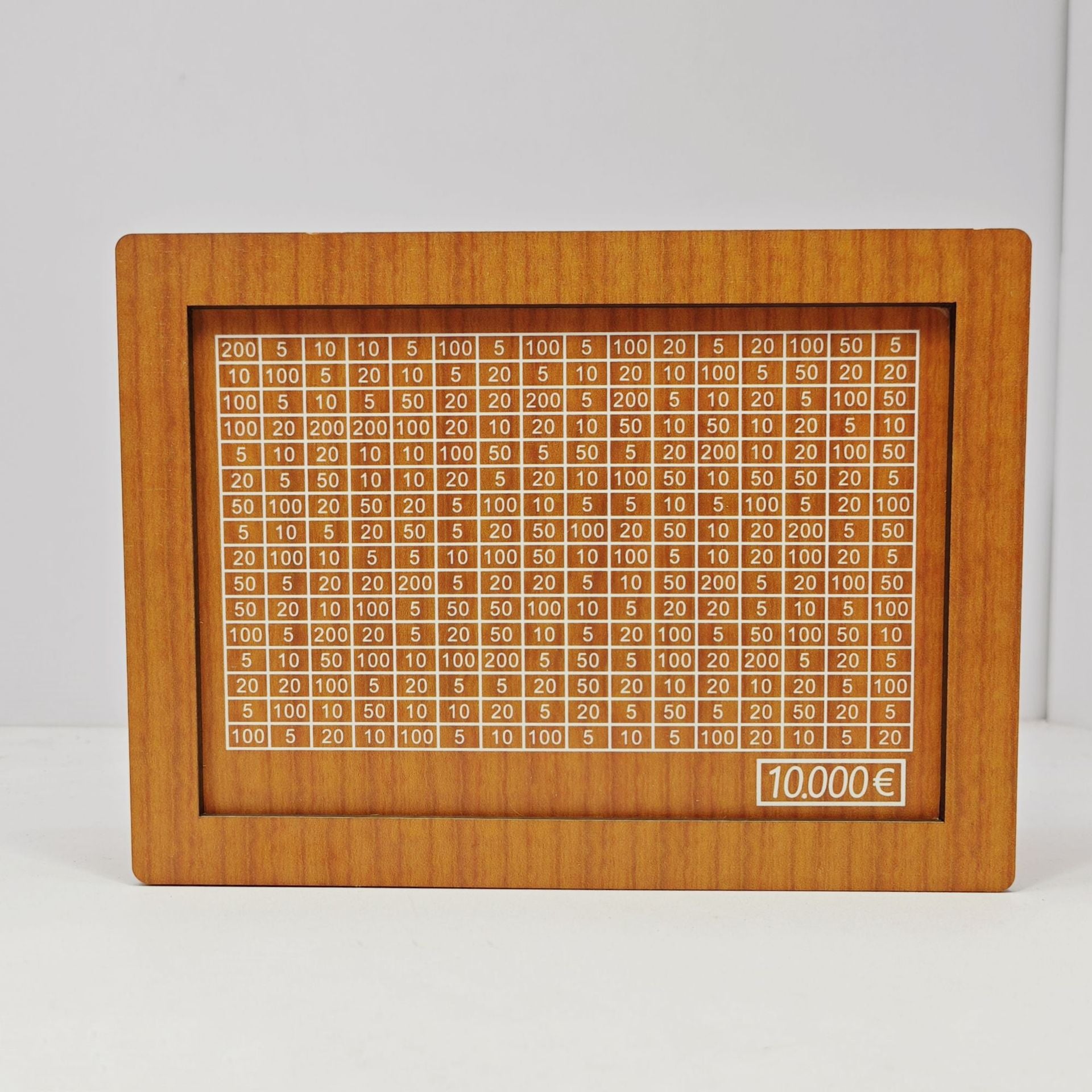 Wooden Piggy Bank with Money Counter