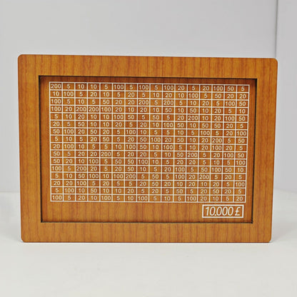 Wooden Piggy Bank with Money Counter