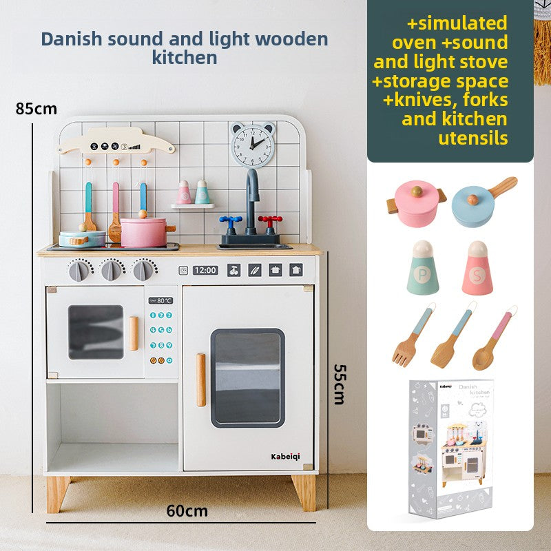 Wooden Pretend Play Convenience Store Cart for Kids