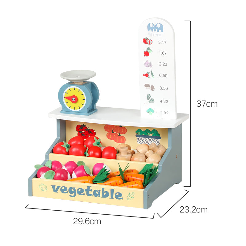 Wooden Pretend Play Supermarket Toy Set