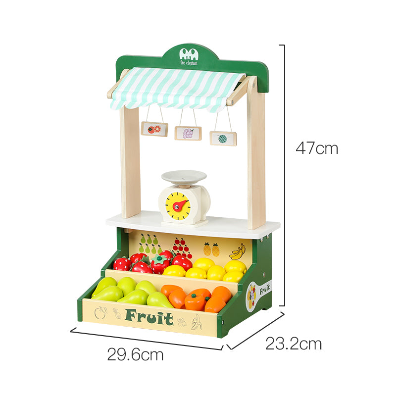 Wooden Pretend Play Supermarket Toy Set