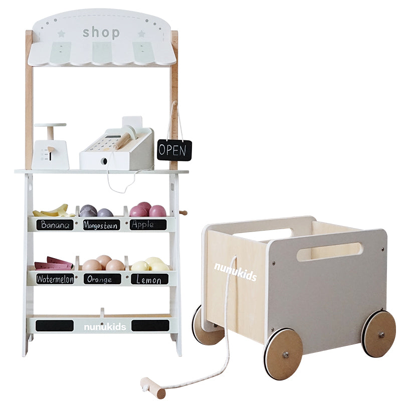 Wooden Pretend Play Supermarket Toy Set