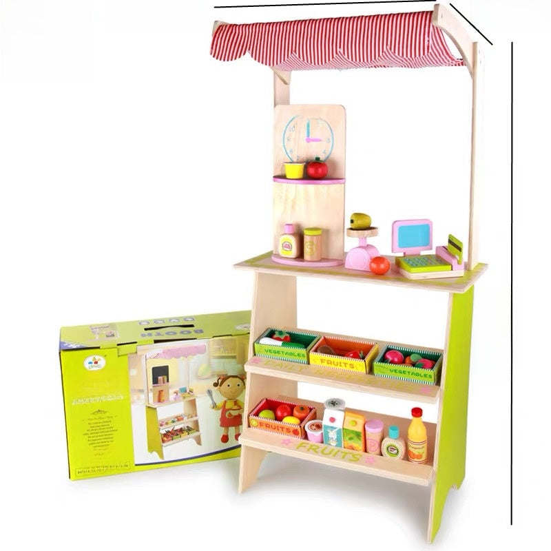 Wooden Pretend Play Supermarket Toy Set