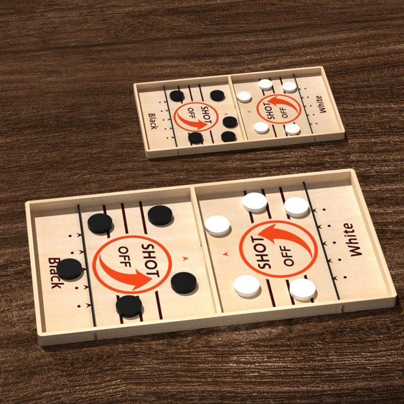 Wooden Projectile Chess Set for Family Interaction