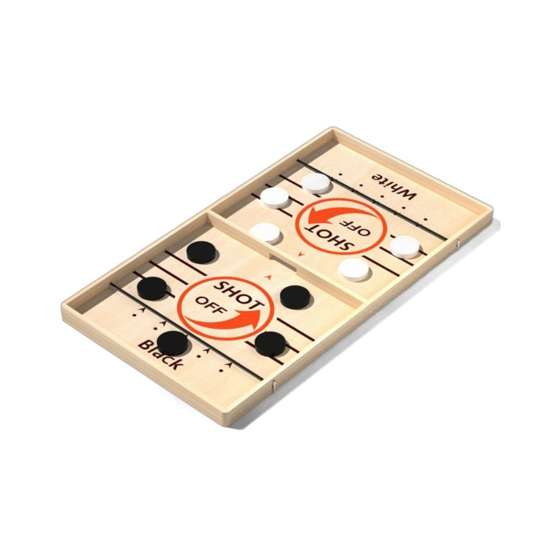 Wooden Projectile Chess Set for Family Interaction