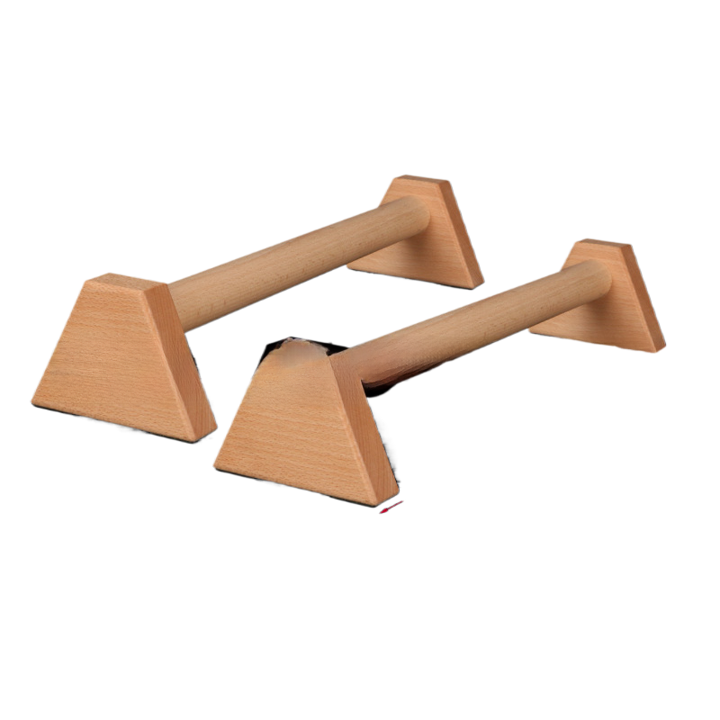Wooden Push-Up Stand Fitness Support